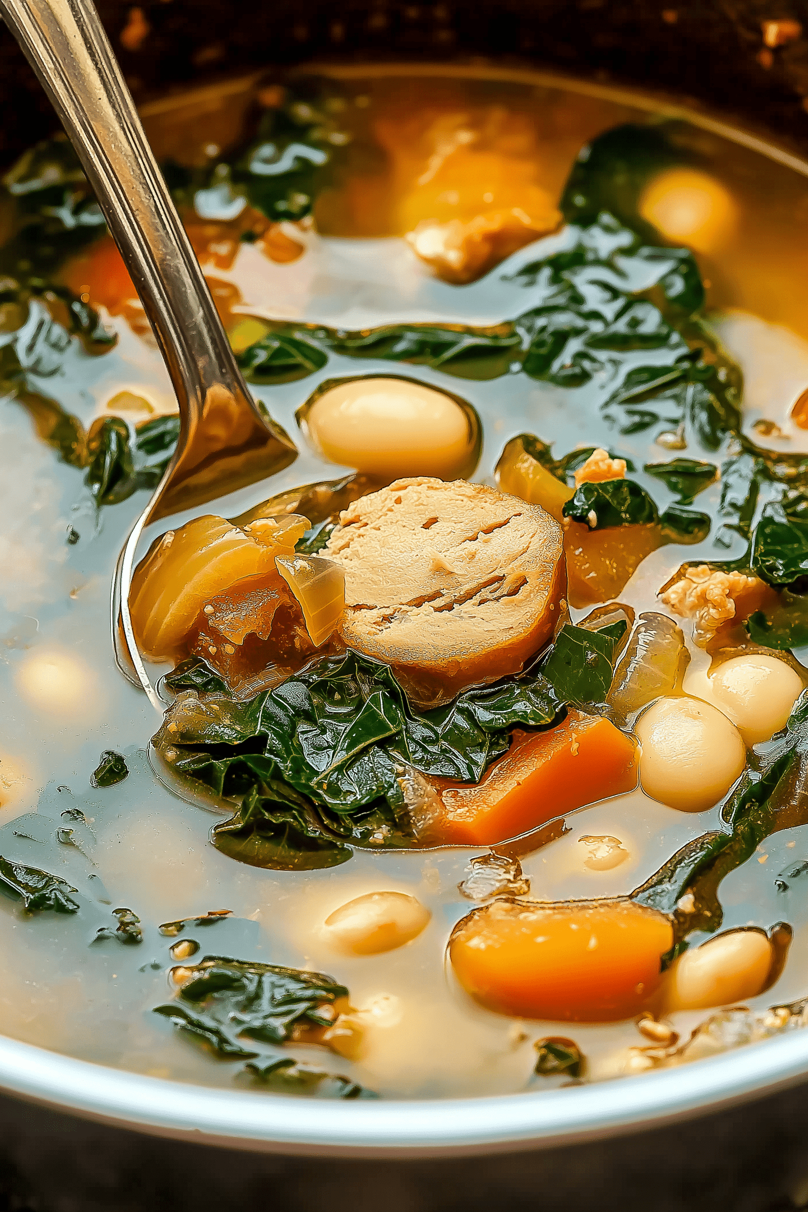 Sausage Kale White Bean Soup