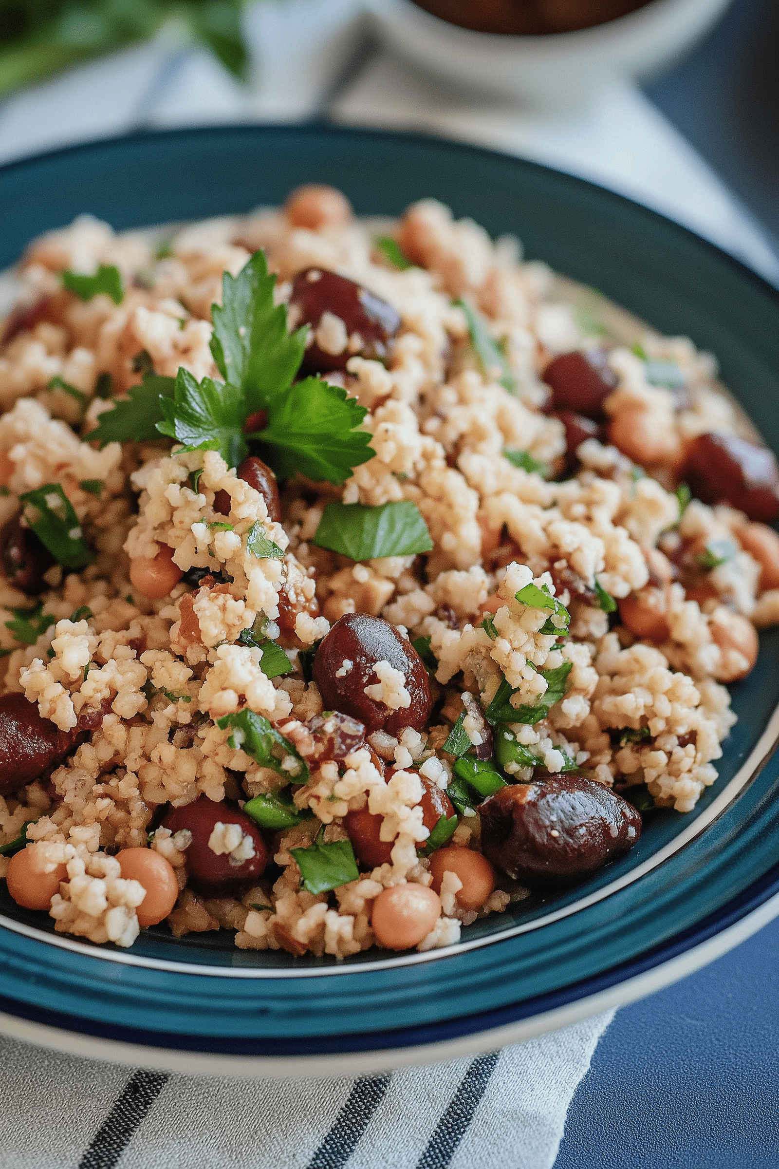 Bulgur Cherry Walnut Salad