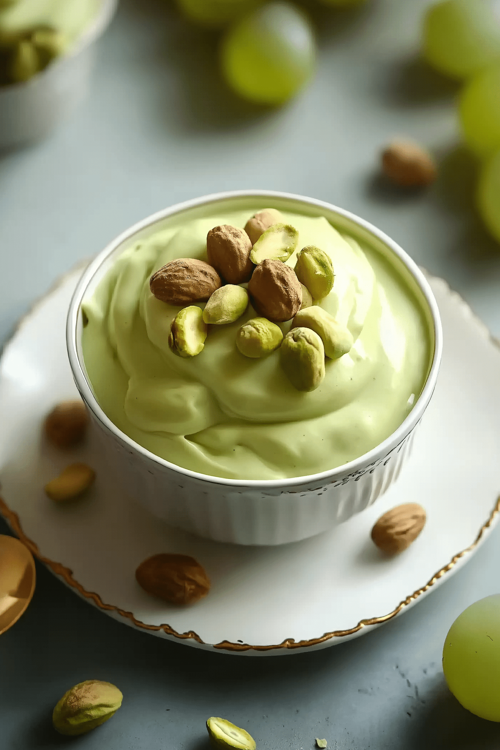 pistachio pudding recipe with grapes​