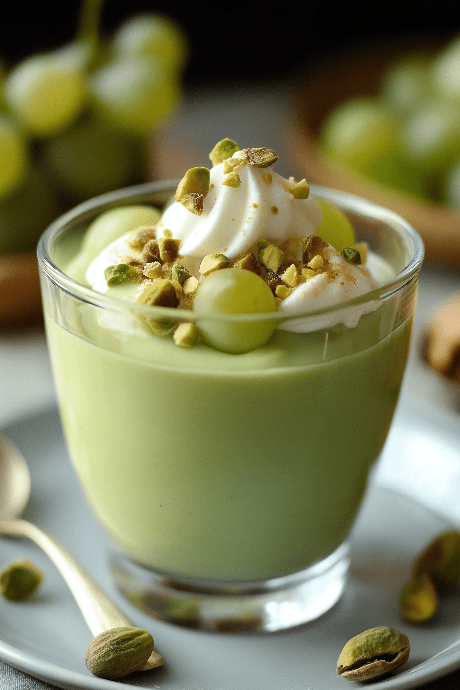 pistachio pudding recipe with grapes​