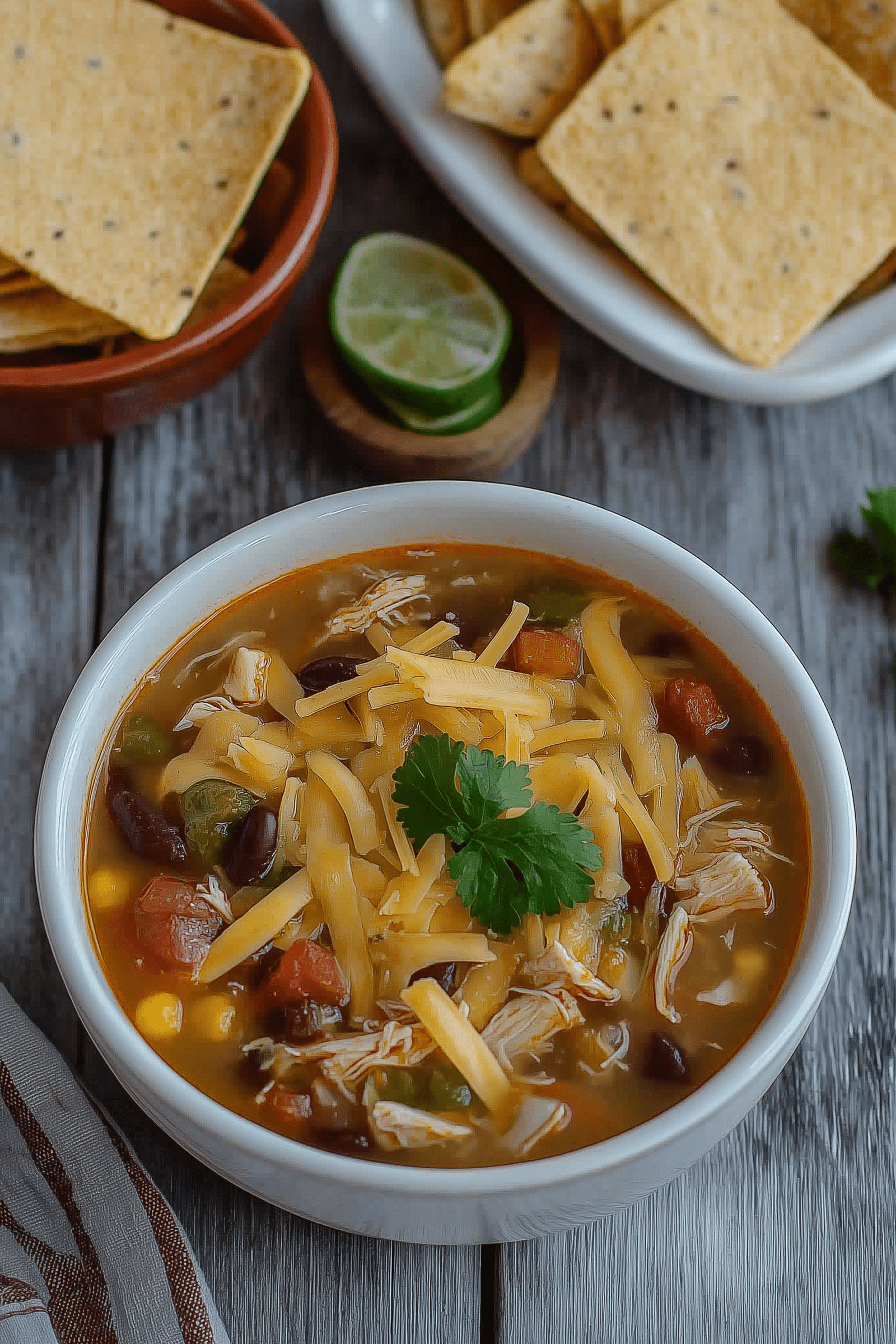 Crockpot Chicken Taco Soup