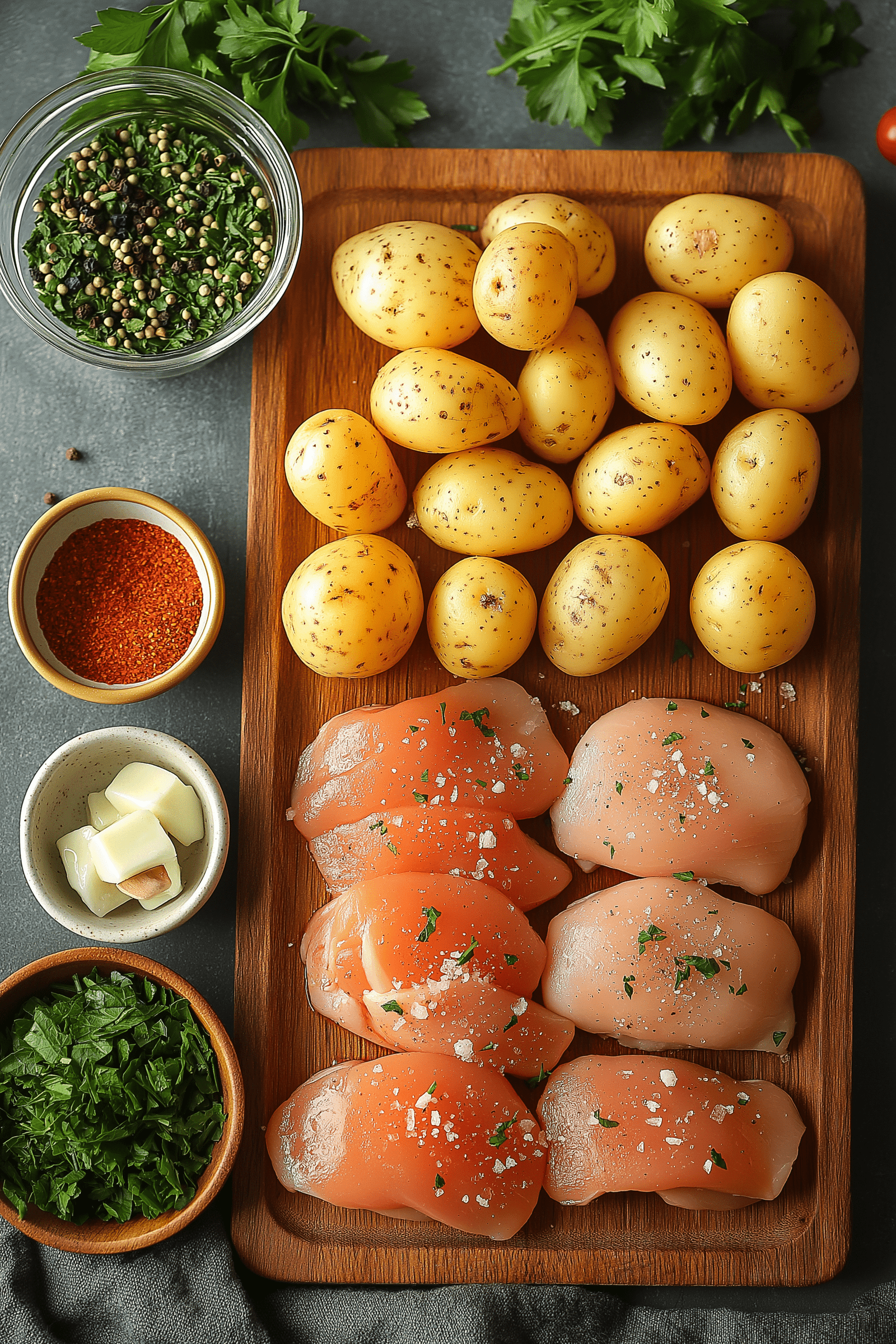 Garlic Parmesan Chicken and Potatoes