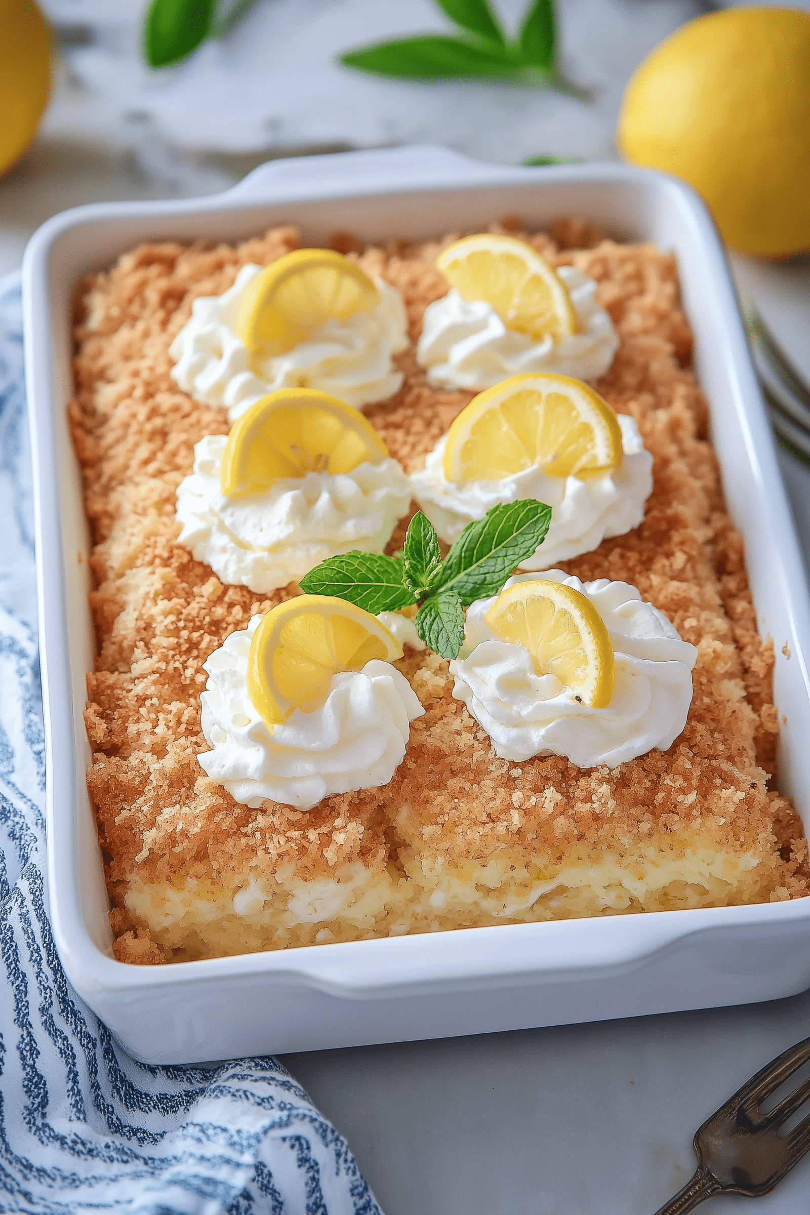 Lemon dump cake​