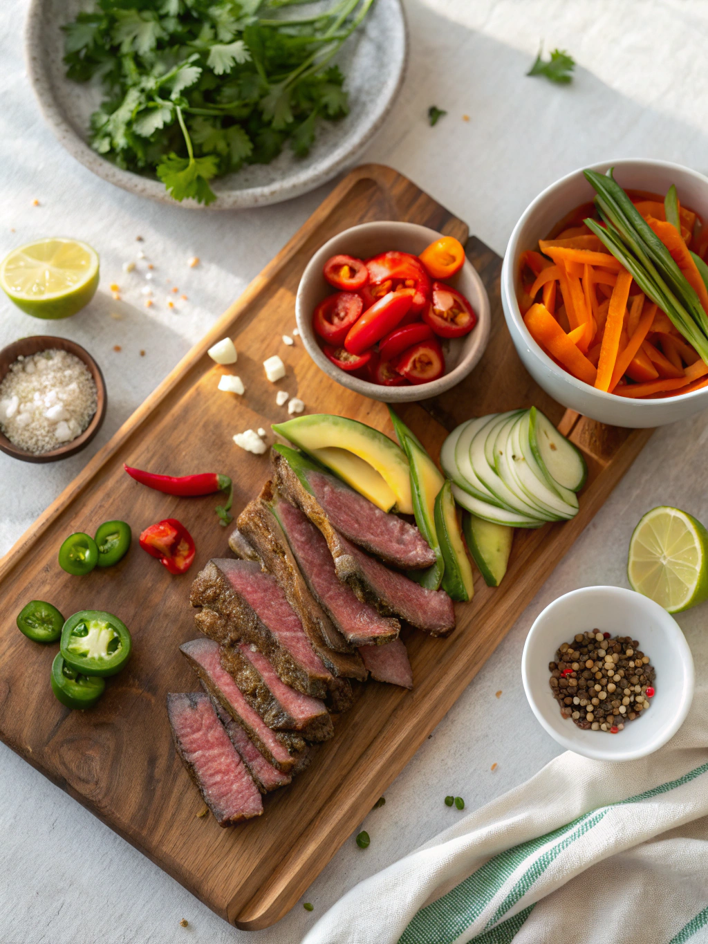 Carne Asada Bowls ingredients