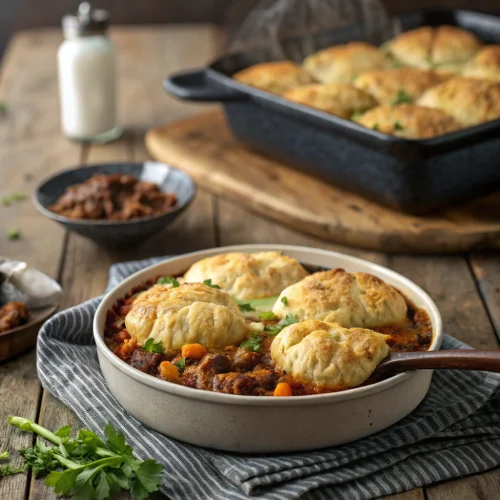 Cheddar Bay Ground Beef Cobbler