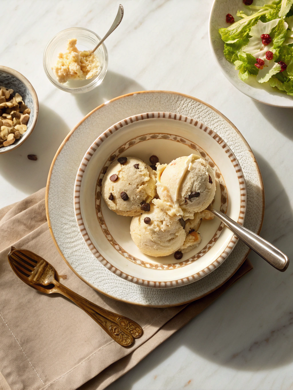 Chocolate Chip Cookie Dough Ice Cream serving suggestion