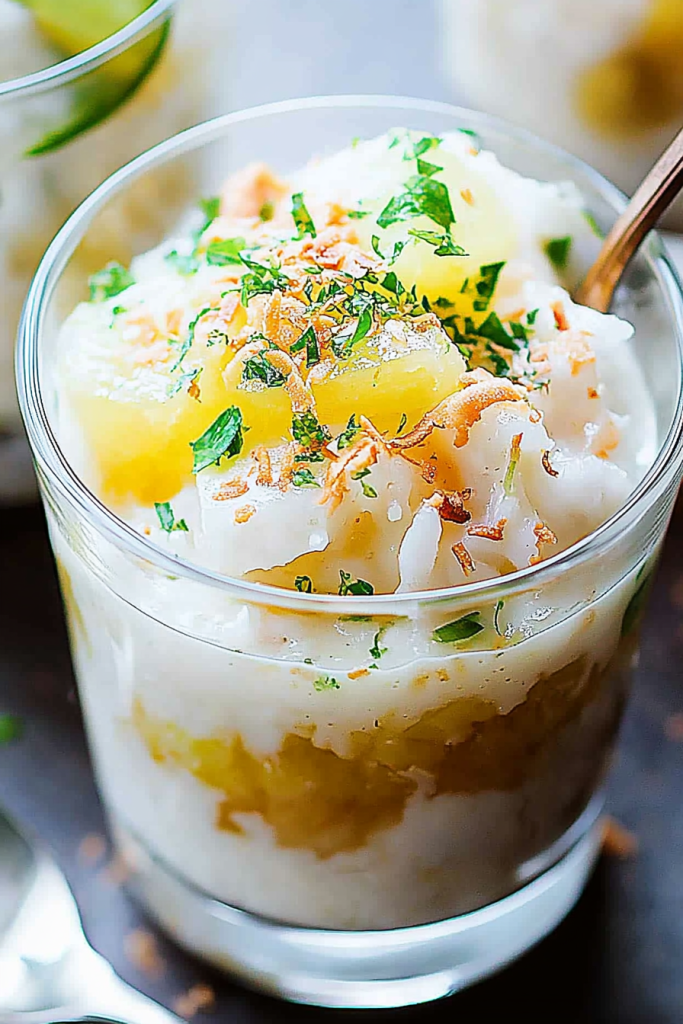 Coconut Lime Rice Pudding
