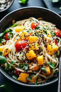 Coconut Mango Noodle Salad
