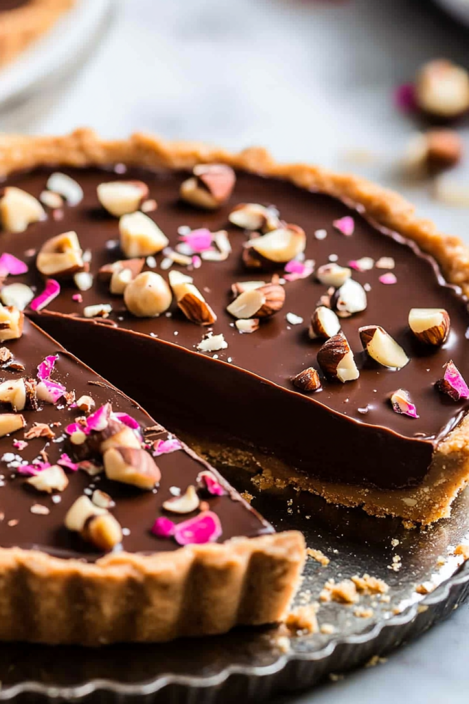 Hazelnut Chocolate Truffle Tart