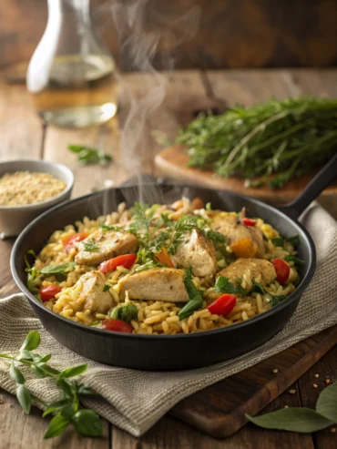 High Protein Chicken Orzo