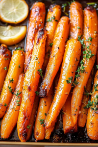 Honey Thyme Roasted Carrots