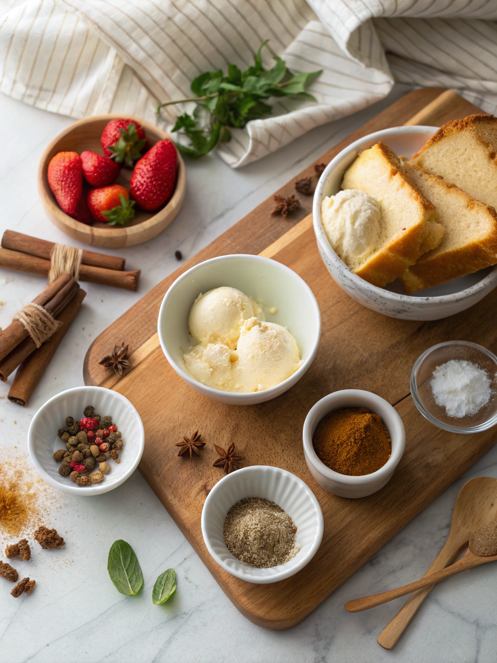 Ice Cream French Toast ingredients