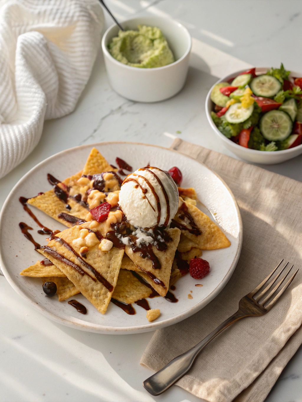 Ice Cream Nachos serving suggestion