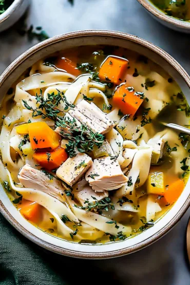 Italian Turkey Vegetable Noodle Soup