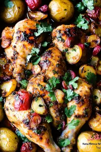 Moroccan Harissa Chicken Tray Bake