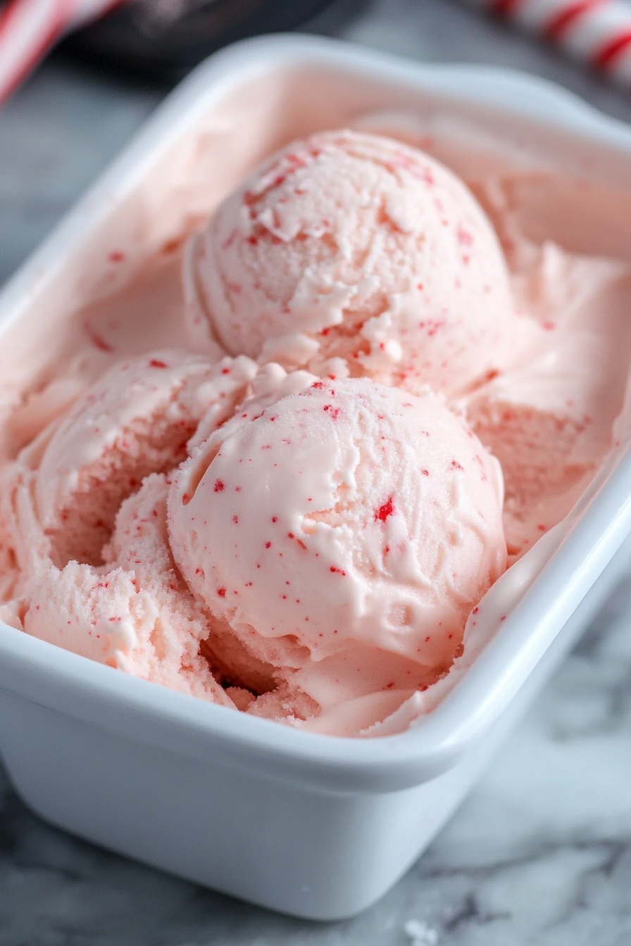 Peppermint Ice Cream Recipe Final Dish Presentation