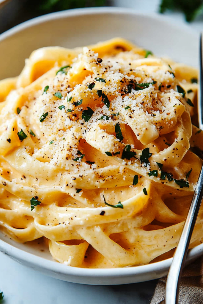 Pumpkin Fettuccine Alfredo