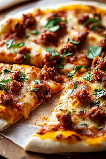Spicy Chorizo Fennel Pizza