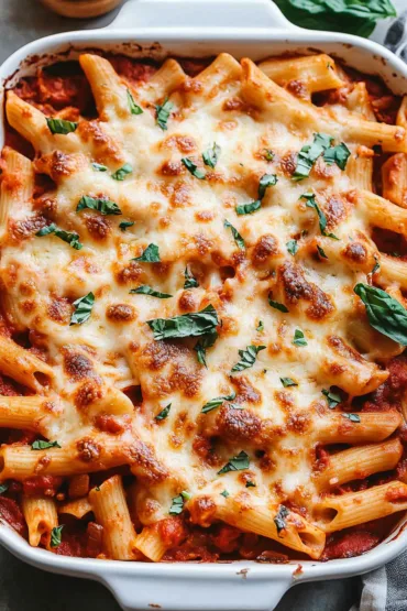 Spicy Chorizo Pasta Bake