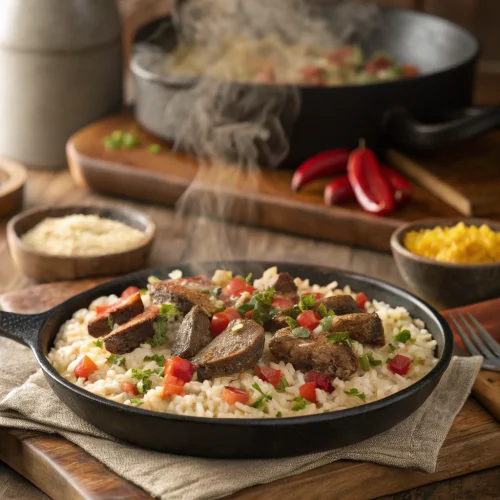 Steak & Queso Rice