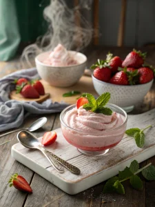 Strawberry Mousse Recipe - Light, Whipped, and so Delicious!