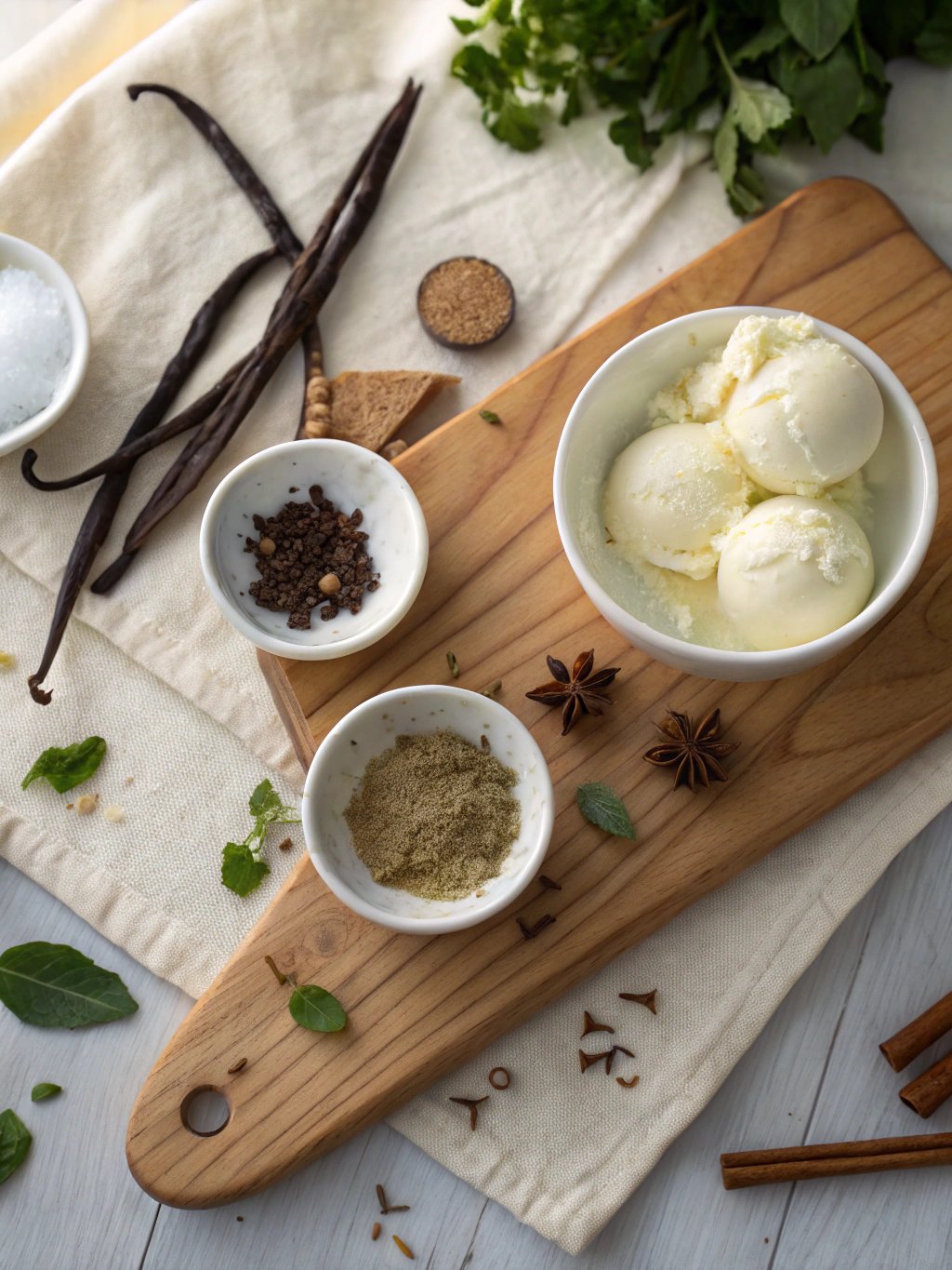 Vanilla Bean Coconut Milk Ice Cream ingredients