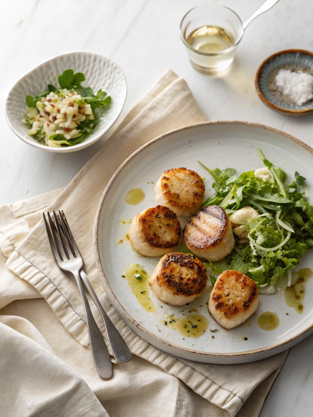 pan-sear scallops serving suggestion