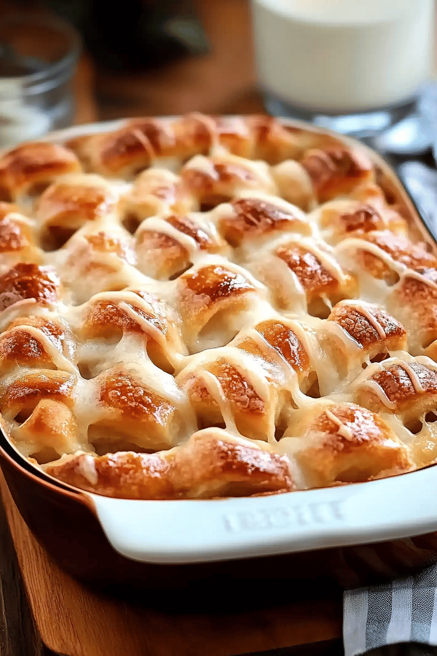 Apple Bubble-Up Casserole Final Dish Presentation