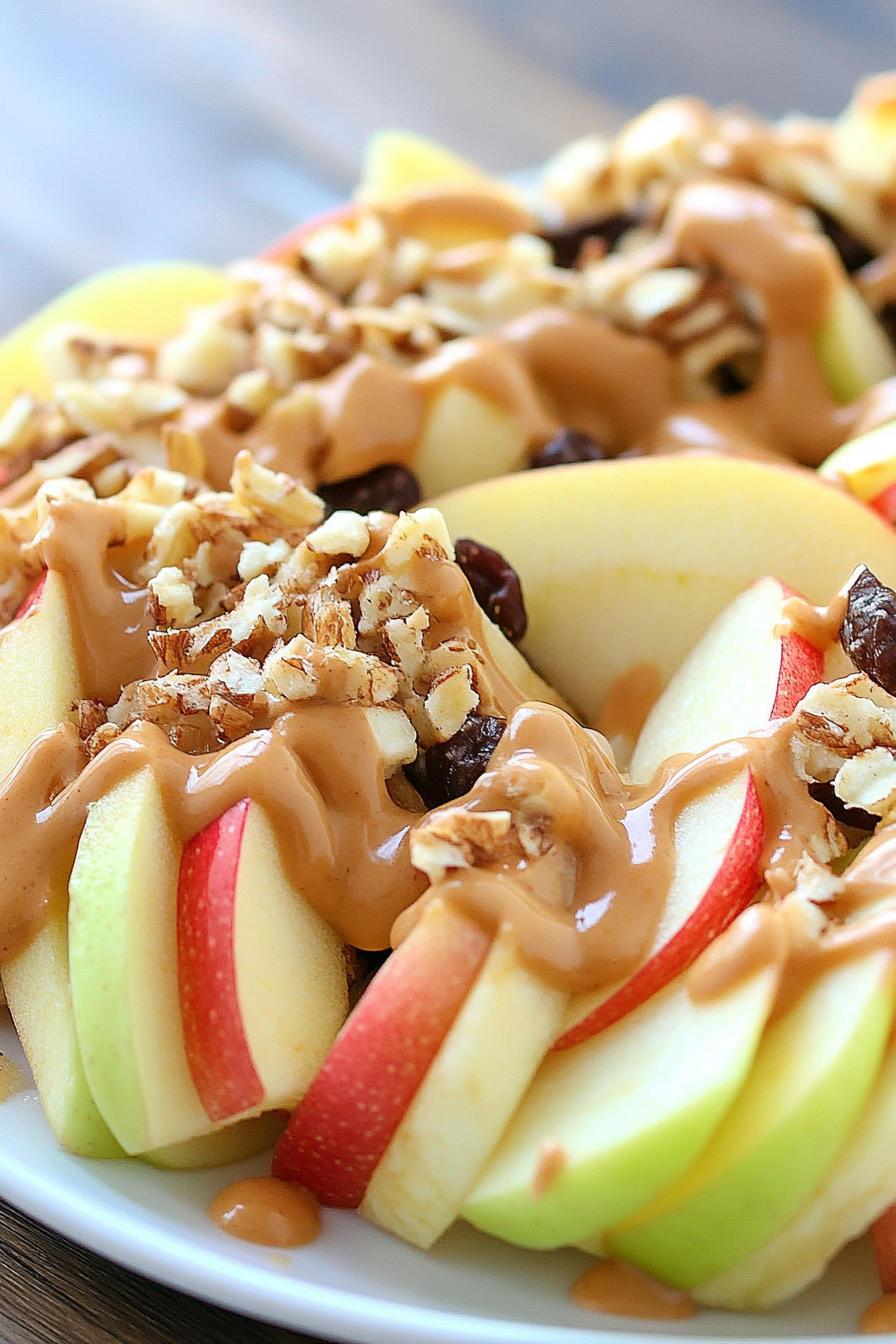 Apple Nachos Recipe Final Dish Presentation
