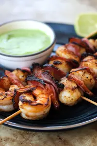 Bacon-Wrapped Shrimp Kabobs