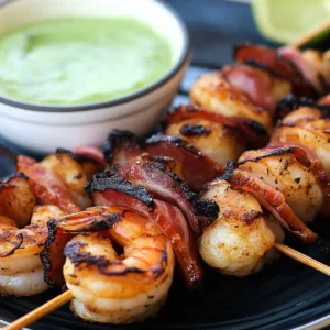 Bacon-Wrapped Shrimp Kabobs: 7 Tips for Juicy, Smoky Perfection! 4 Bacon-Wrapped Shrimp Kabobs