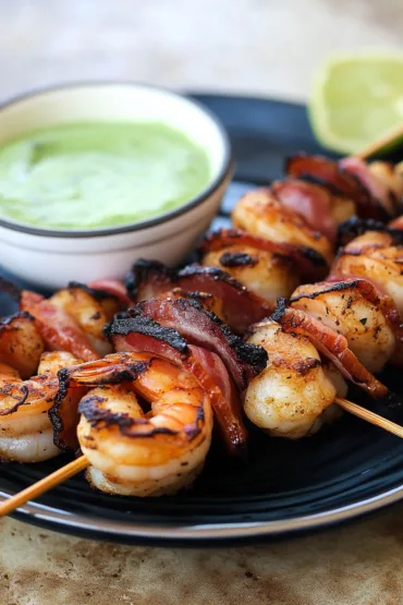 Bacon-Wrapped Shrimp Kabobs