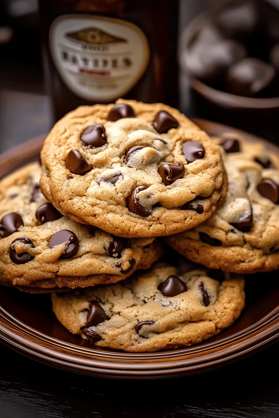 Baileys Chocolate Chip Cookies Final Dish Presentation