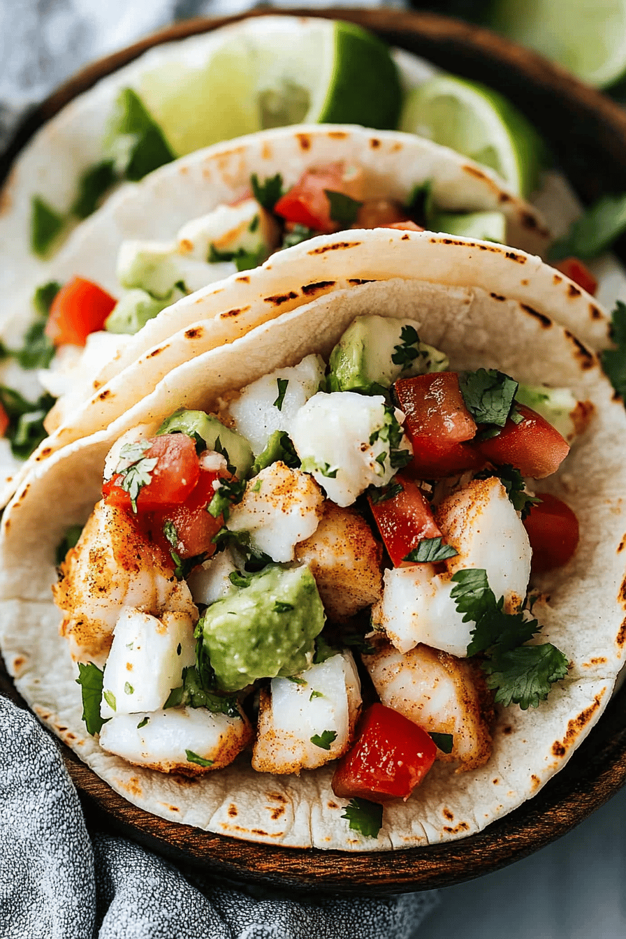 Baja Fresh Fish Tacos Final Dish Presentation