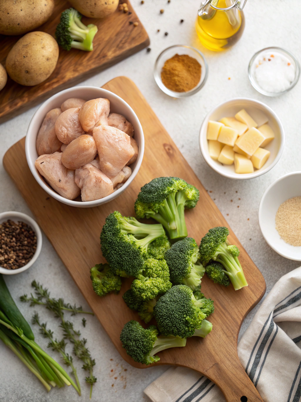 Baked Potato Chicken Broccoli ingredients