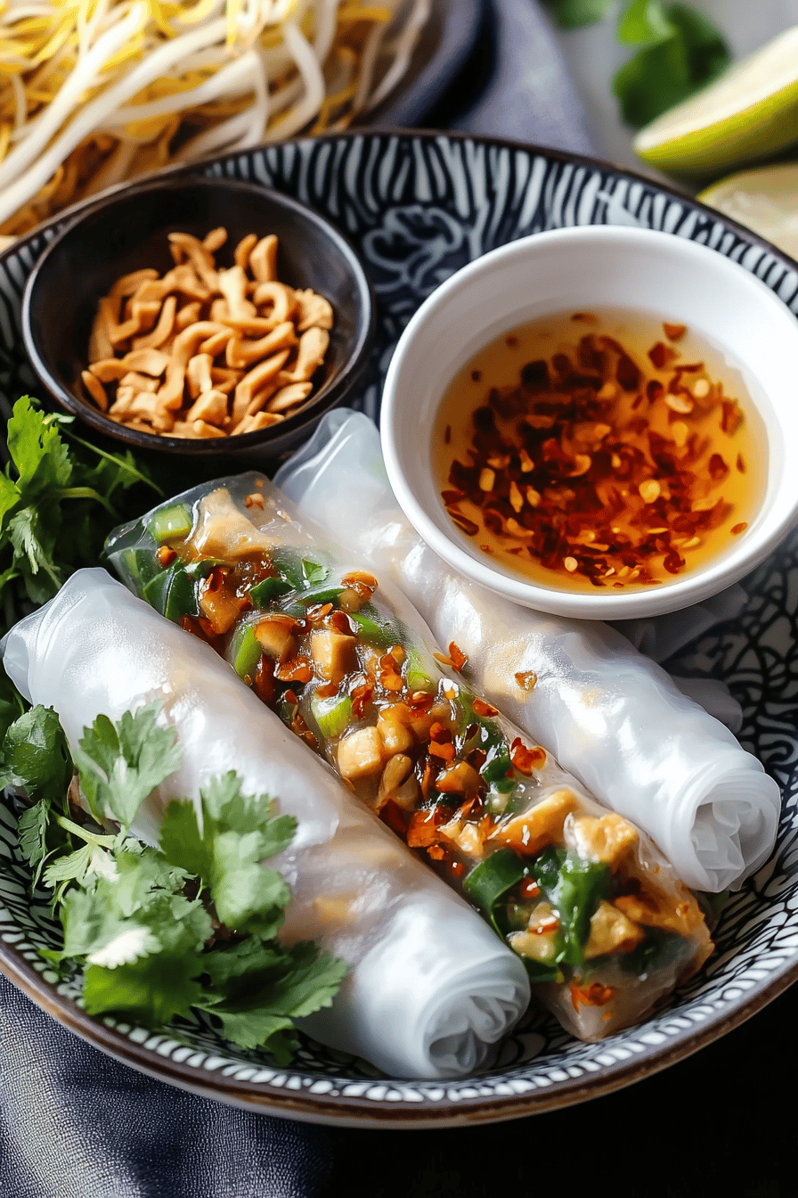 Banh Cuon Recipe Final Dish Presentation