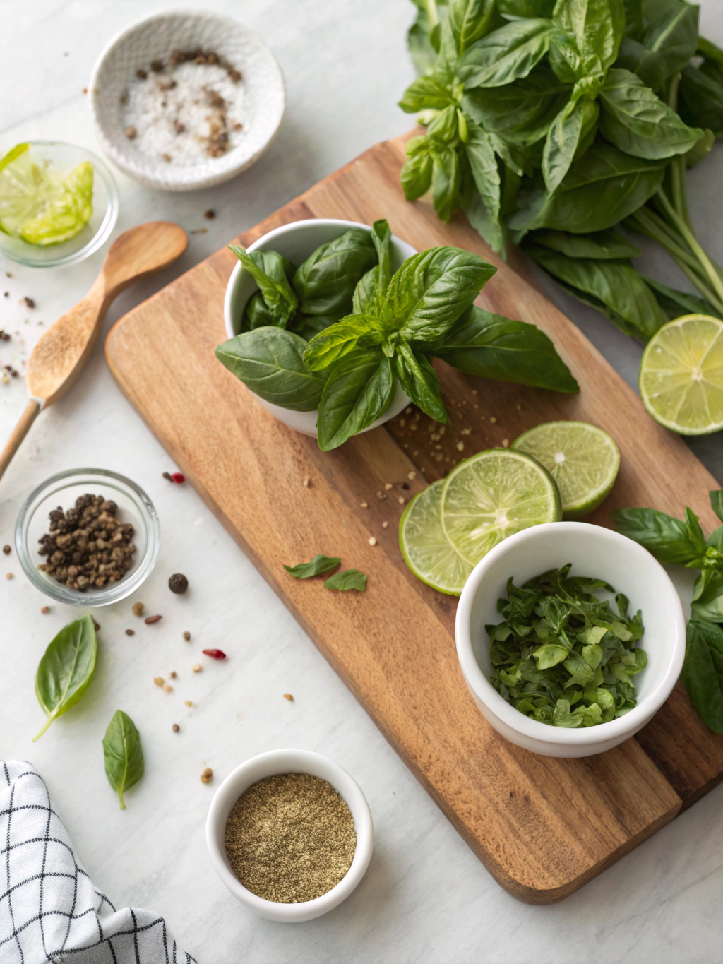 Basil Mojito Recipe ingredients