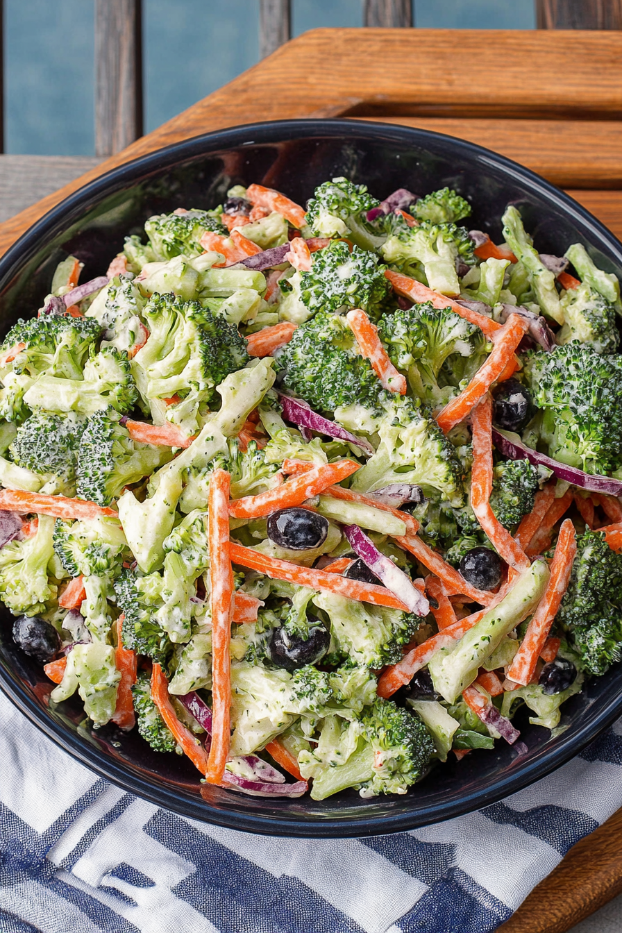 Broccoli Slaw Recipe Final Dish Presentation