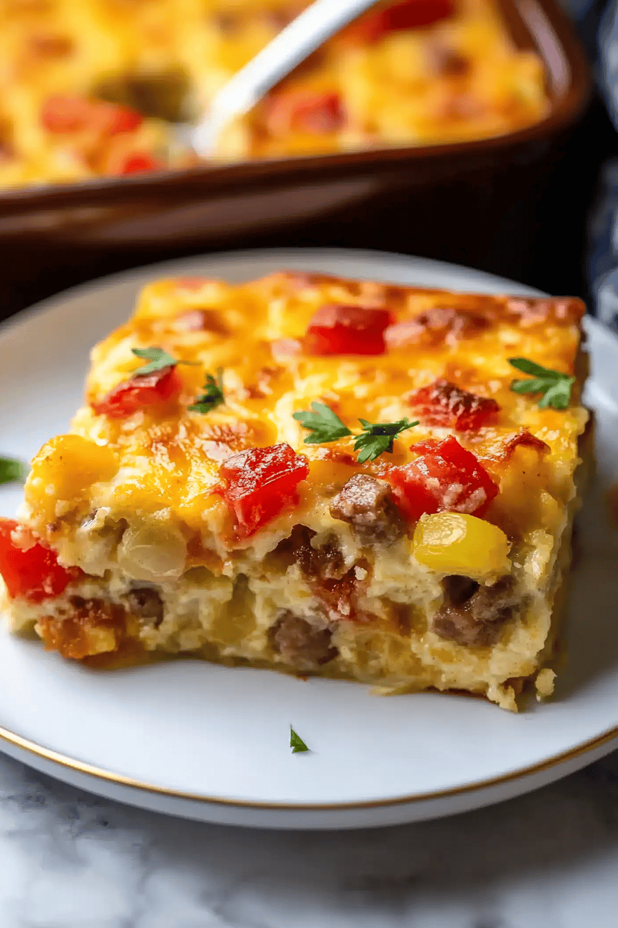 Brunch Casserole Final Dish Presentation