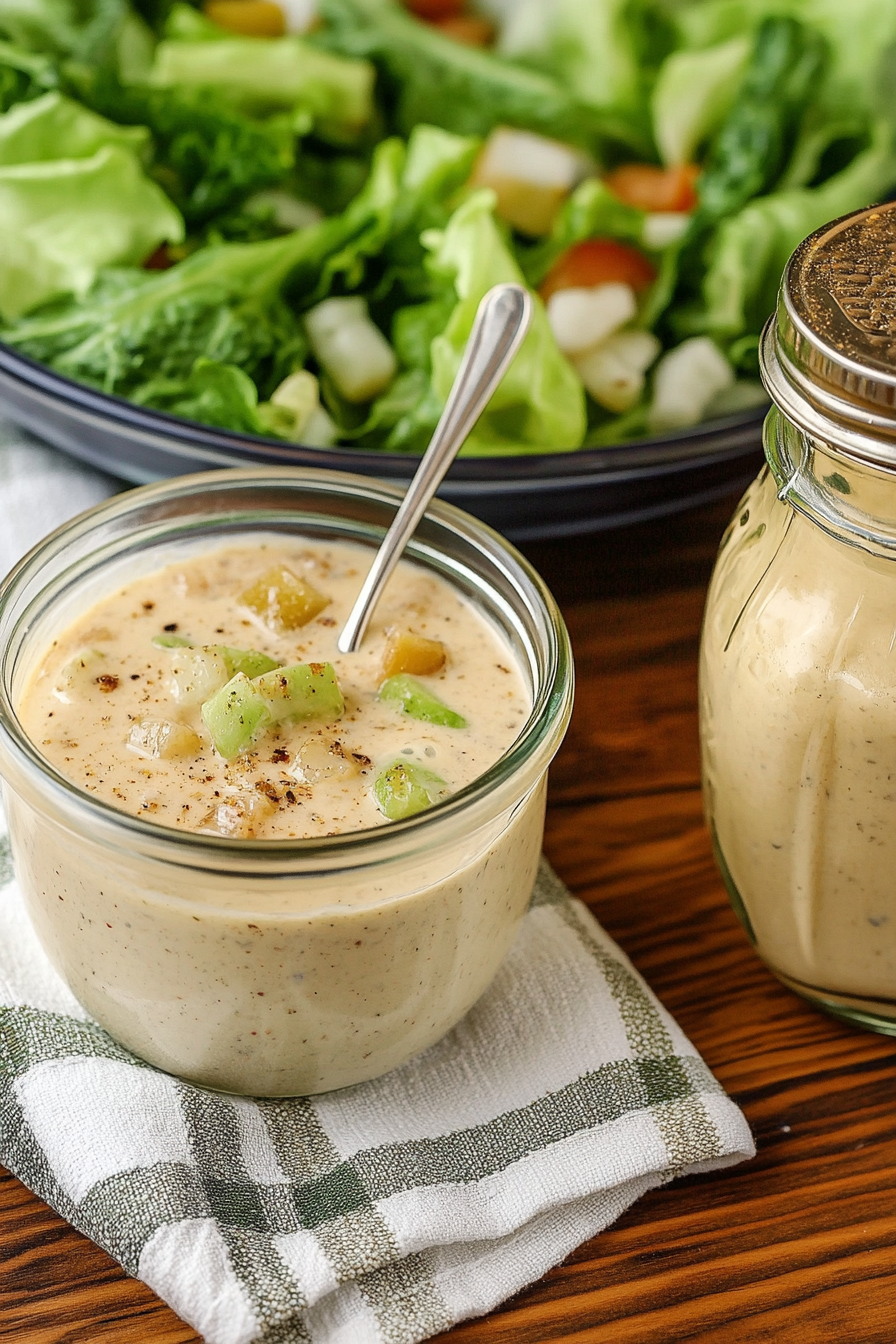 Caesar Dressing Recipe Final Dish Presentation
