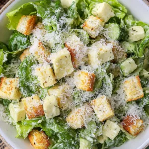 "Classic Caesar Salad: 5 Secrets for the Perfect Homemade Crunch!" 4 Caesar Salad Recipe