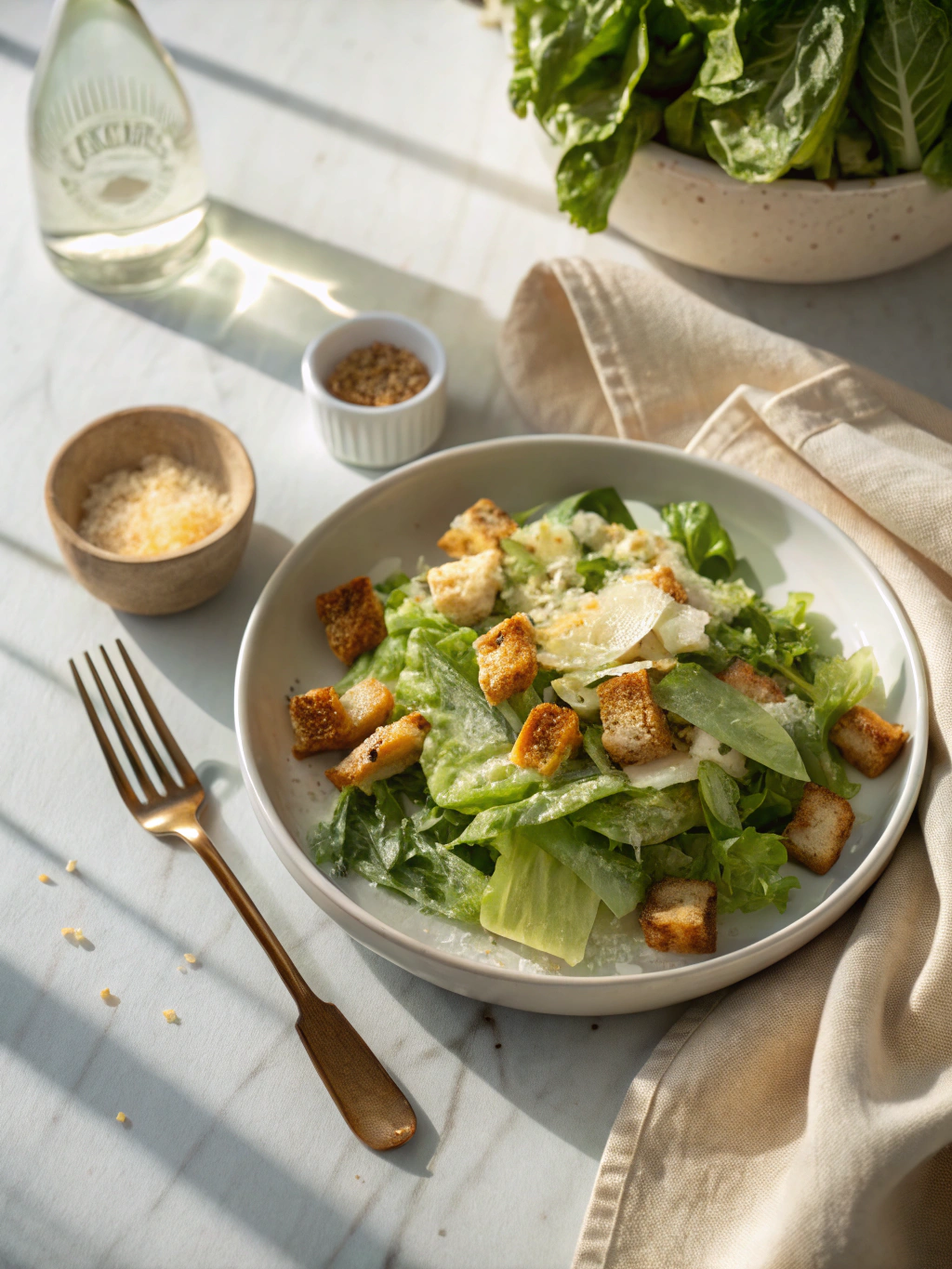 Caesar Salad Recipe serving suggestion