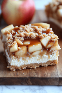 Caramel Apple Cheesecake Bars