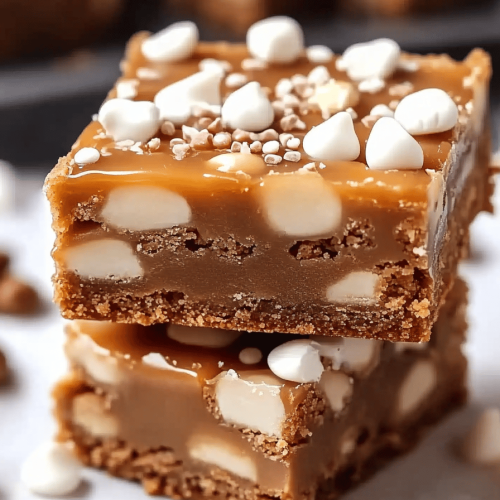 Caramel Gingerbread Cookie Bars