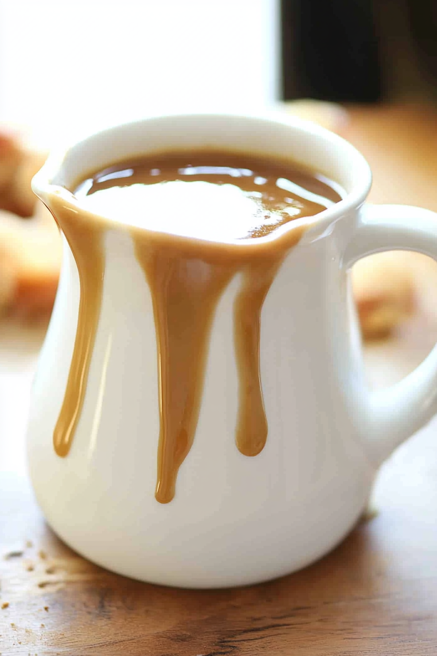 Caramel Glaze Recipe Final Dish Presentation