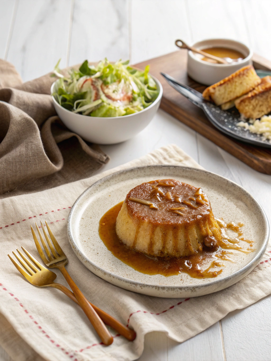 Caramel Glaze Recipe serving suggestion