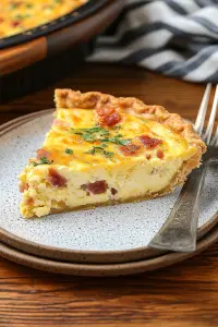 Cheesy Bacon Quiche Recipe