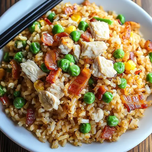 Chicken Bacon Fried Rice