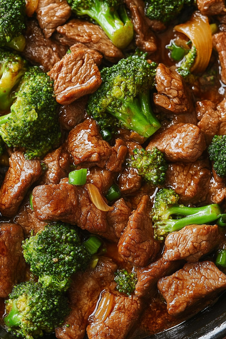 Chinese Beef Broccoli Recipe Final Dish Presentation