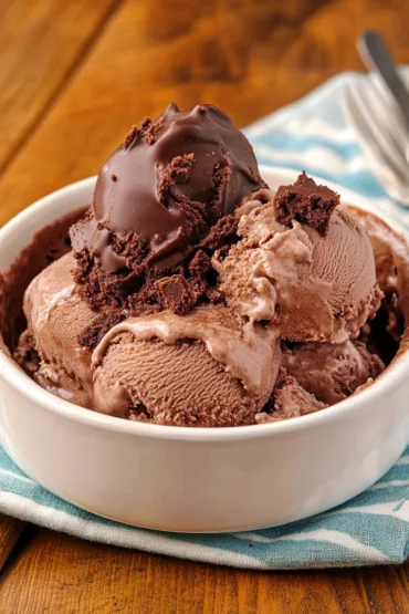 Chocolate Brownie Ice Cream Recipe